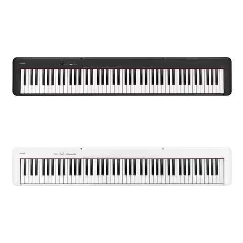 CASIO CDP-S110 Portable Digital Piano, 88-Key Scaled Hammer Action Keyboard, Bluetooth MIDI, Battery