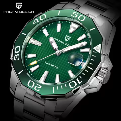 New TOP Brand PAGANI DESIGN Men's Military Sport Mechanical Watches Waterproof Stainless Steel Brand