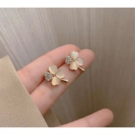 Clover Stud Earring (925 Silver) Korean Stud Earrings/