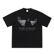 Essentiantique kaos pria wanita Kurt Cobain Nirvana vintage 90s desain premium cotton 24s - 291