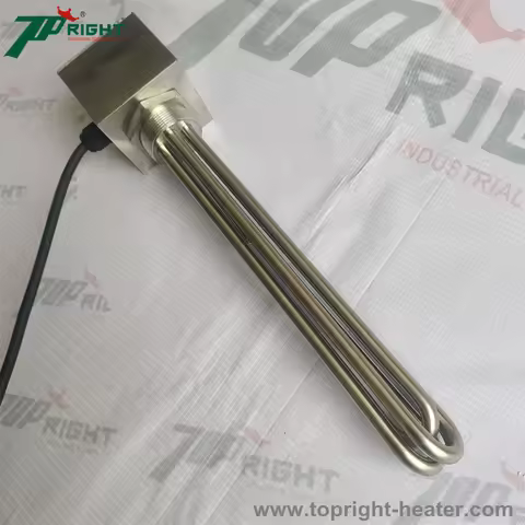 220V 3kw tubular immersion water heater with 0-120°c Thermostat for liquid heating
