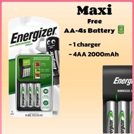 Energizer Maxi Charger with 4 AA 2000mah Batteries