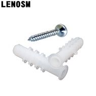 Plastic Expansion Screw White Spiked Round Extension Tube 6mm 8mm/Plastic Extension Tube/Extension P