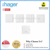 [SG Ready Stock & Local Authorized Seller]High-Quality Hager wall switch 1G/2G/3G/4G/DPwLED Heater s