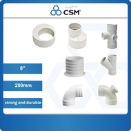 UPVC Fitting Paip Sinki Dapur, Paip PVC Putih Elbow Socket Tee UPVC End Cap PVC Pipe Putih