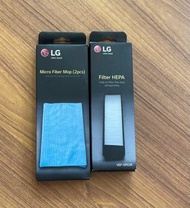 《LG樂金原廠清潔組出清》掃地機器人超細纖維拖地抹布*2+HEPA濾網*1
