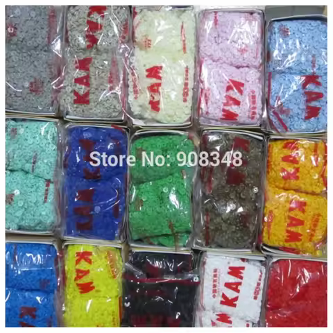 60 Colors KAM Round Star Glossy Matte Cap Face Finish T3 T5 T8 Resin Snap Button Plastic Snaps Faste