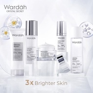 WARDAH CRYSTAL SECRET SERIES / FACIAL WASH / CLEANSER / TONER / DAY&NIGHT CREAM / SERUM
