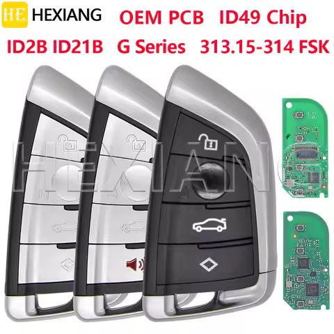 HE ID2B ID21B ID49 Chip G Chassis OEM PCB 313.15-314FSK Proximity Car Remote Key For BMW X1 X3 X5 BD