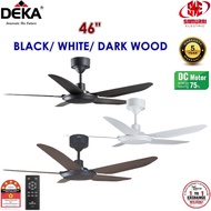 DEKA 46'' DC MOTOR BABY FAN KRONOS CEILING FAN WITH 5 BLADE F5DC BABY/ LED LIGHT F5DC BABY L (BK/ WH/ DW)