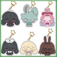 Popular Anime Alien Stage Chibis Keychains Accessories Luka Ivan Till Mizi Hyuna Sua Cartoon Plush S