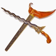 Keris Pusaka Nogo Sosro Naga Luk 13 Kinatah Kamarogan Garap Alus