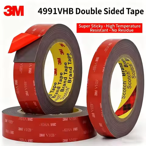 3M Strong Double-Sided Adhesive 4991VHB 2.3mm Thickening High Viscosity Foam Tape Traceless High Tem