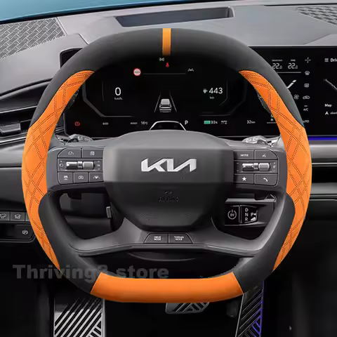 Suede Warm Car Steering Wheel Cover For NEW KIA Sportage EV3 EV5 EV9 K9 2025 2026 winter Warm Heatin