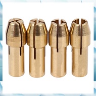 [W F S B] 4pcs Rotary Multi Tool Collet Nut Kit Set for 0.8/ 1.6/ 2.35/ 3.2MM