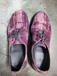 Dr martens 馬丁 紫色絨毛鞋 purple velvet shoes eur37