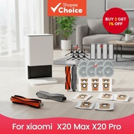 Xiaomi Vacuum X20 Max X20 Pro Accessory Bundle: Main Brush, Side Brush, HEPA Filter, Mop Pads, Dust 