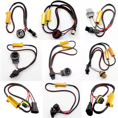 6 Ohm 50W LED Load Resistors Canbus Decoder for Car Stop Light Turn Signal Error Message Flicker Can