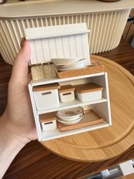 微縮1:15 迷你廚房櫃連餐具、森林家族可用