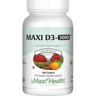 Maxi Health D3 3000 - Supports Bone Health and Immune System - Prevents Vitamin D Deficiency - 3000I