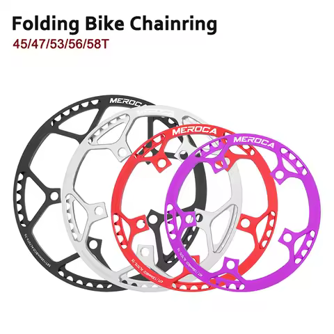 Lightweight Folding Bike Chainring 45/47/53/56/58T 130BCD Aluminum Alloy Bicycle Cranksest Plate for