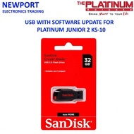 USB FLASH DRIVE SOFTWARE UPDATE FOR PLATINUM JUNIOR 2 Ks-10 TO MAKE IT COMPATIBLE WITH KEYBOARD 4B8