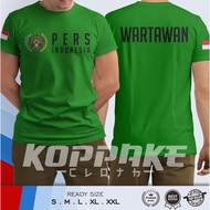Kaos Malaysia Men T-Shirts 30s Wartawan Pers Indonesia Baju Distro Katun Tee Cotton S-5XL