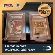 PSA/BGS/CGC Pokemon Yugioh Graded Card Slab Magnet Lock Acrylic Display - Ready Stock (Graded Card n