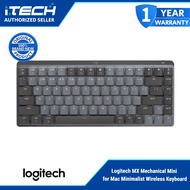 Logitech MX Mechanical Mini for Mac Minimalist Wireless Illuminated Performance Keyboard | SpaceGray