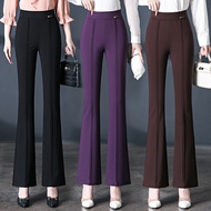 seluar jeans perempuan seluar bootcut woman jeans women Brocade Cotton Elastic Waist Fishtail Flare 