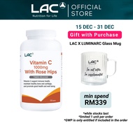 LAC Vitamin C 1000mg With Rose Hips (180 Tablets) [Exp Nov 2027] 01404680