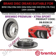 BREMBO GENUINE DISC BRAKE ROTOR (REAR) FOR BMW 316d 318d 320i 320d 325d 328i 330i [F30, F31, F34] (2