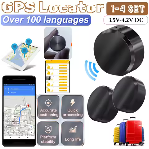 1-4PCS 3.5V-4.2V DC Micro 5pin USB Magnetic GPS Locator Location Query function Settings Anti-Lost F