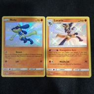 Pokemon Card TCG : Hidden Fates : Riolu SV21/SV94 or Lucario SV22/SV94 Shiny
