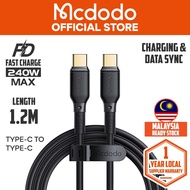 MCDODO CA331 Black Series 240W Type-C To Type-C Data Cable 1.2M