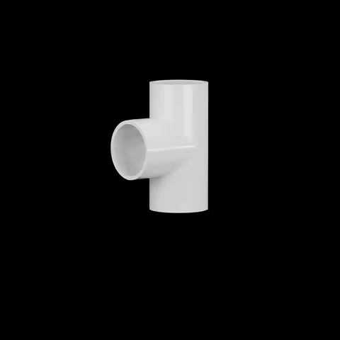 1-20PCS 20-40mm White PVC Water Pipe Tee Equal Diameter Joint Fittings Water Supply Pipes Plastic Dr