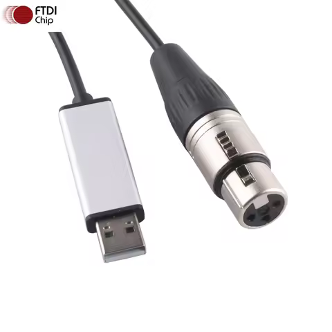 FTDI FT232RL USB TO DMX512 DMX 512 Controller RS485 Dongle Interface Adapter Converter Cable For Fre