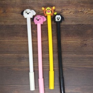 (4PC) Cute Animal Head Shaped Character Pens Unique Character Pens Cute Gel Character Pens Gel Pens