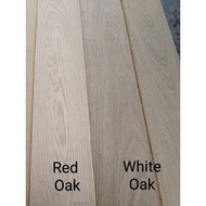 Veneer white oak 2mm x 12.5 x 73 - 142 cm