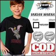 Dumbo Elephant Funny T-shirt, Dumbo Elephant T-shirt for Children Aged 2 to 12 Years