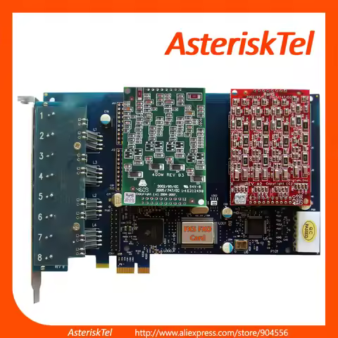 Asterisk Card AEX800 PCI-E,with 8 FXS/ FXO Ports,Issabel,VitalPBX,FreePBX,Asterisk ,AsteriskNow,for 