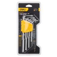 Deli Extra-long Trox Hex key set 9pcs (Silver) - L key BINTANG EDL3091