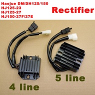 Haojue rectifier DM/DH125/150 HJ125-23-27 hj125-27 hj150-27F/27E EFI charging regulator motorcycle a