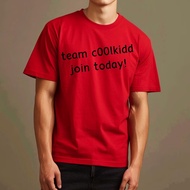 Team c00lkidd Unisex Casual T-Shirt Print Join Today Text Round Neck Pure Cotton Size S-5XL