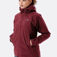 【Rab】Downpour Eco Jacket 輕量防風防水連帽外套 女款 深石楠
