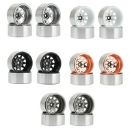 4PCS Wagon 1.9 Metal Beadlock Wheel Hub Rim for 1/10 RC Crawler Axial SCX10 90046 TRX4 D90
