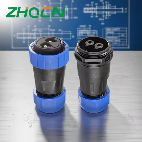 ZHQCN LD28 Solderless Screw Crimping Aviation Connector IP68 Waterproof Docking 2Pin 3Pin 4Pin 6Pin 