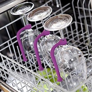 Stemware Saver Flexible Silicone Wine Glass Rack Dishwasher Attachment NYC3