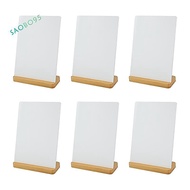 6 Pack Sublimation Photo Frames Blanks 5 X 7 Inch Heat Transfer Metal Picture Frames with Wood Base 