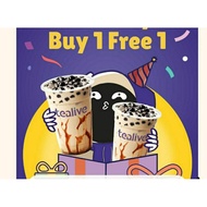 Tealive buy1. Free 1 voucher